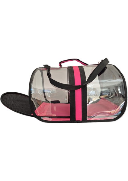 Pembe Şeffaf Evcil Hayvan Taşıma Çantası, Kolay Taşıma ve Şıklık Sağlar. fiyatları