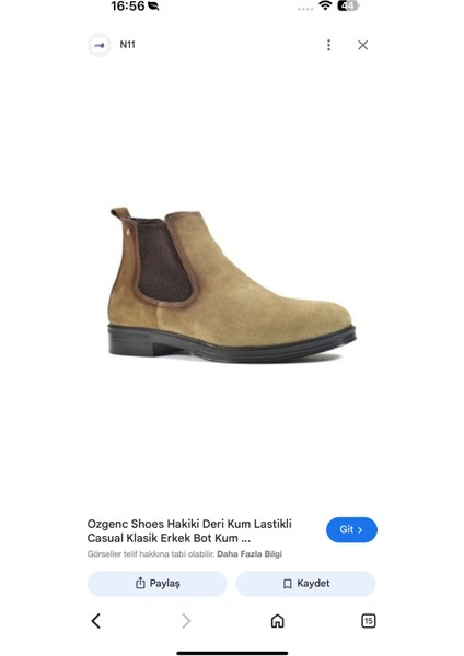 Erkek Nubuk Deri Bot modelleri