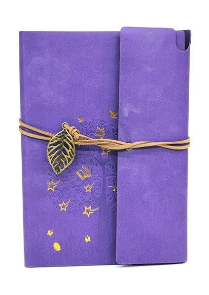 Defter Deri Kaplı Ağaç Baskılı Hediyelik fırsatları