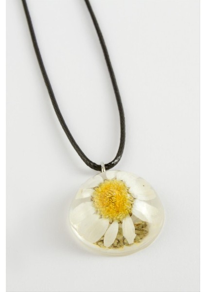 Zengezur Papatya Epoksi Kolye-Beyaz fiyatları