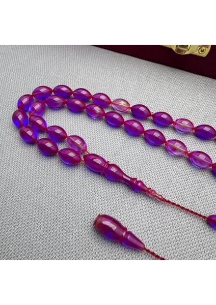 Faaris Beydun Bordo Mavi Beyzi Renk Süzmesi Sıkma Kehribar Tespih fiyatları