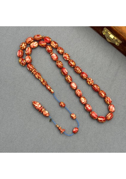 Dalgıç Usta Işçilikli Özel Seri Fransız Kırmızı Galalith ( Galanit ) Tespih modelleri