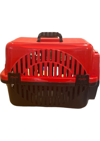 Kedi ve Köpek Için Orta Boy Kırmızı Plastik Taşıma Kabı, Kolay Taşıma Sağlar fiyatları