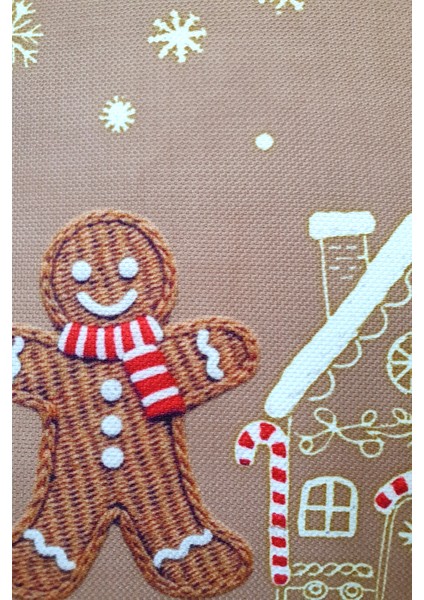 Şeker Kasabası Zencefilli Gingerbread Kırlent Kılıfı - 43X43CM fiyatları