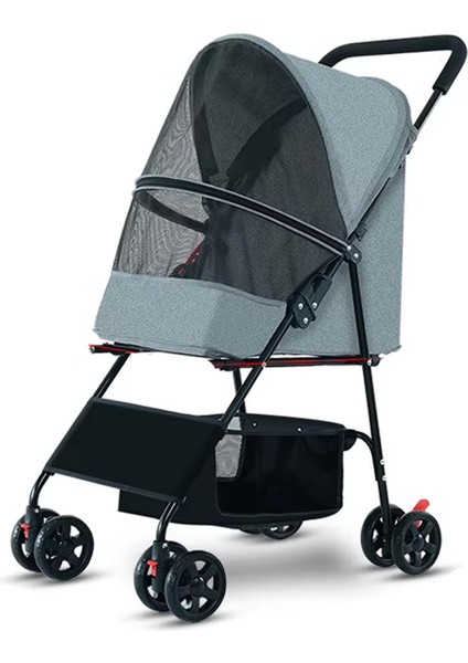 Çok Renkli Tekerlekli Taşıma Arabası, 47X62X95 Cm, Gri