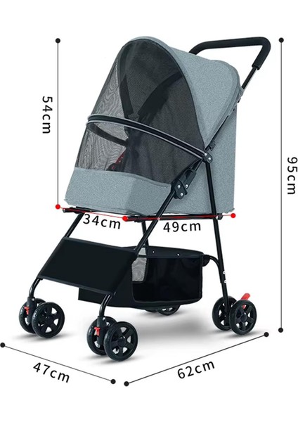 Çok Renkli Tekerlekli Taşıma Arabası, 47X62X95 Cm, Gri fiyatları