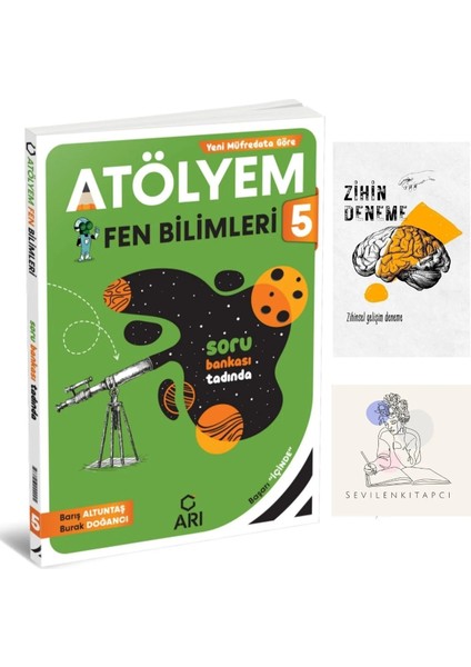 5.sınıf Fen Atölyem Soru BANKASI+ZİHİNDENEME-KD728