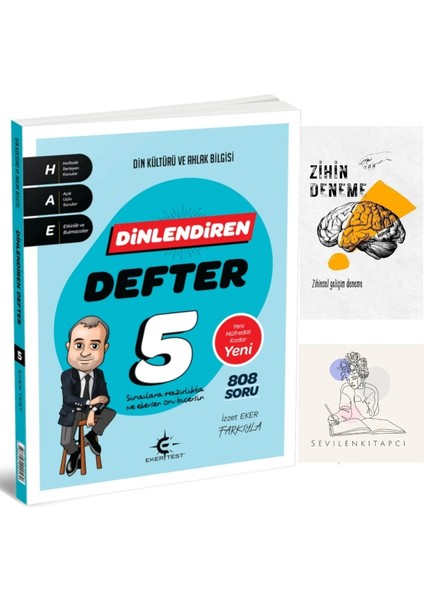 Ekertest 5.sınıf Dinlendiren Konu Anlatımlı DEFTER+ZİHİNDENEME-KD1056