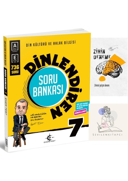 Ekertest 7.sınıf Dinlendiren Soru BANKASI+ZİHİNDENEME-KD1098