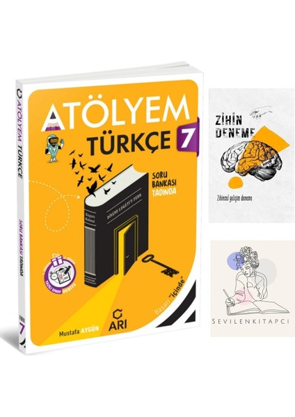 7.sınıf Türkçe Atölyem Soru BANKASI+ZİHİNDENEME-KD821