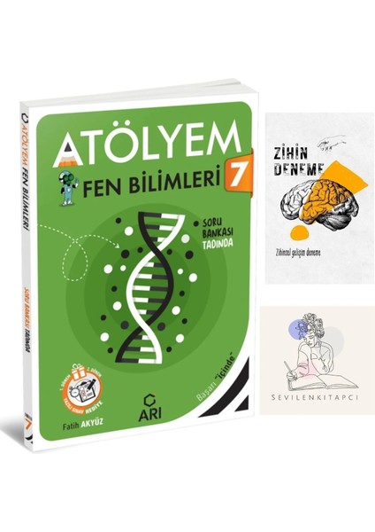 7.sınıf Fen Atölyem Soru BANKASI+ZİHİNDENEME-KD937