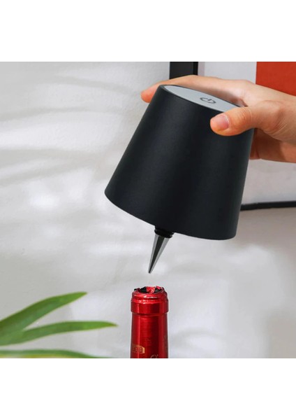 Kablosuz Şişe Lambası - Şarjlı Abajur Masa Işığı Dokunmatik Şişe Için LED Siyah Beyaz Seçenek fırsatları