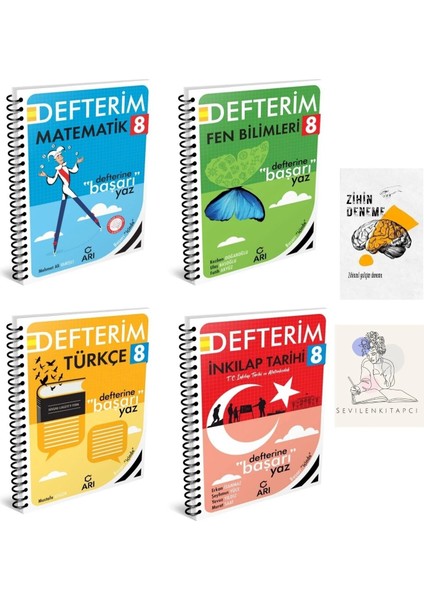 8.sınıf Tüm Dersler Konu Anlatım DEFTER+ZİHİNDENEME-KD36