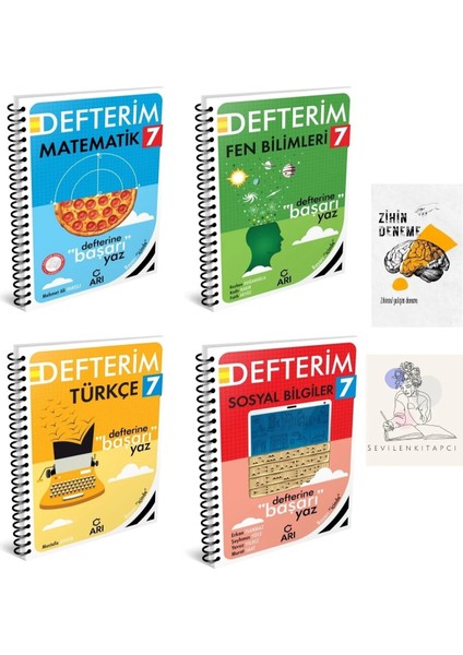 7.sınıf Tüm Dersler Konu Anlatım DEFTER+ZİHİNDENEME-KD44