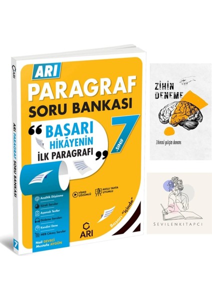 7.sınıf Paragraf Soru BANKASI+ZİHİNDENEME-KD550