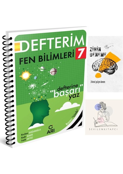 7.sınıf Konu Anlatım Fen DEFTERİM+ZİHİNDENEME-KD16