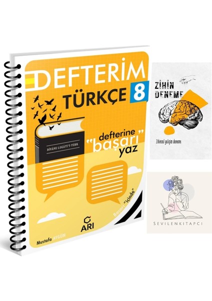 8.sınıf Türkçe Konu Anlatım DEFTER+ZİHİNDENEME-KD595
