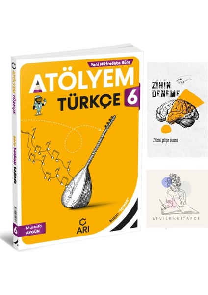 6.sınıf Türkçe Atölyem Soru BANKASI+ZİHİNDENEME-KD778