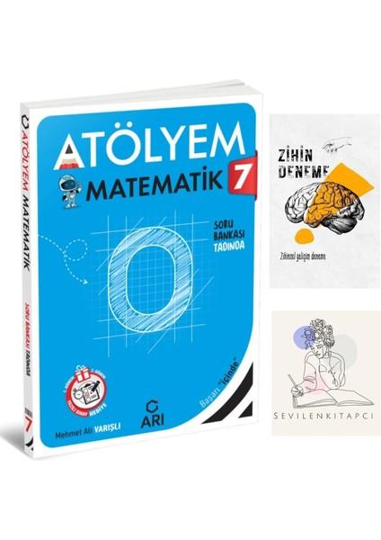 7.sınıf Matematik Atölyem Soru BANKASI+ZİHİNDENEME-KD600