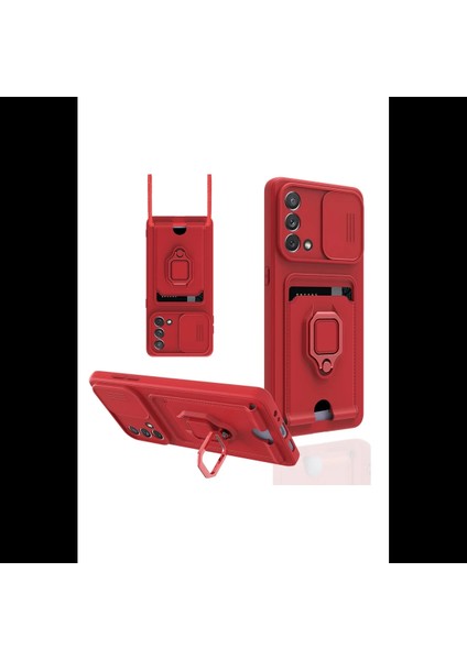 Oppo A74 4g Kılıf Zuma Kartvizitli Yüzüklü Silikon