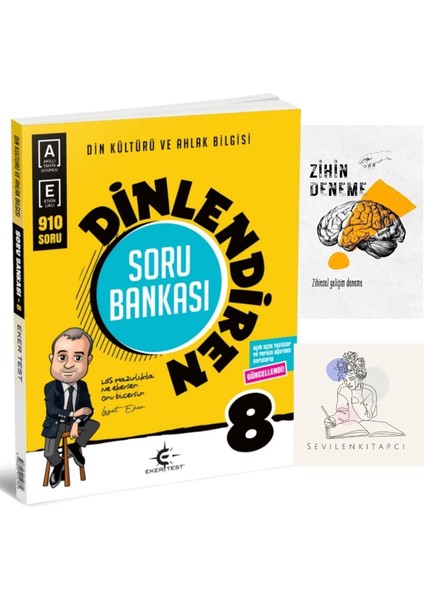 Ekertest 8.sınıf Dinlendiren Soru BANKASI+ZİHİNDENEME-KD1105