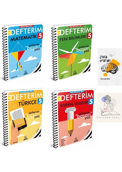 5.sınıf Tüm Dersler Konu Anlatım DEFTER+ZİHİNDENEME-KD75