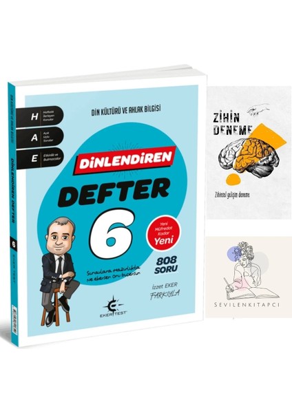 Ekertest 6.sınıf Dinlendiren Konu Anlatımlı DEFTER+ZİHİNDENEME-KD1077