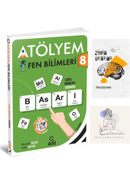 8.sınıf Fen Atölyem Soru BANKASI+ZİHİNDENEME-KD909