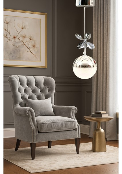 Liva Modern Krom Avize – Enerji Tasarruflu ve Göz Alıcı Tasarım Yatak Odası - Hol - Salon