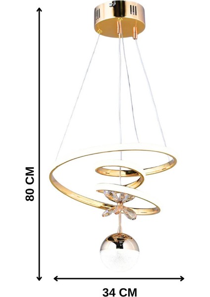 MELİS MİNİ LEDLİ GOLD AVİZE fiyatları