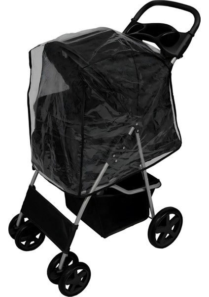 Şeffaf Köpek ve Kedi Taşıma Çantası, Yağmurluk, Beyaz, Tr