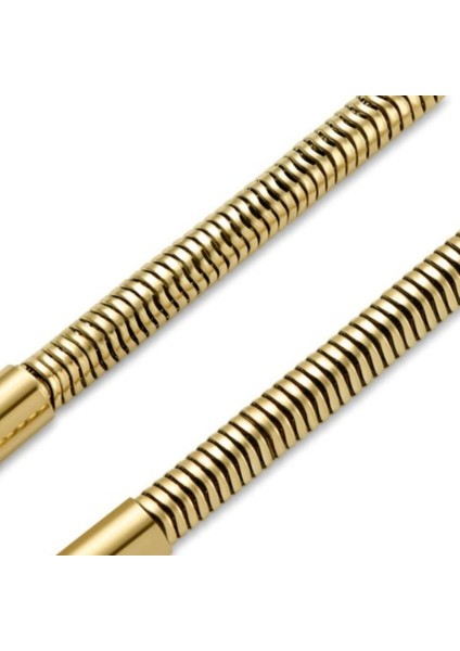 Altın Renk Unisex Snake Zincir (4 Mm) Çelik Bileklik fiyatları