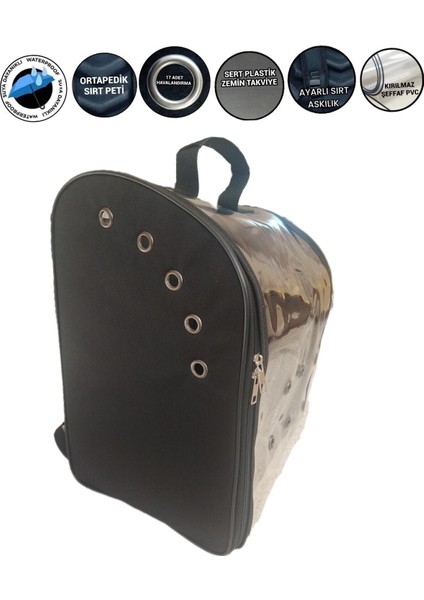 Siyah Evcil Hayvan Taşıma Çantası, Konforlu ve Şık Seyahat Için Ideal indirimleri