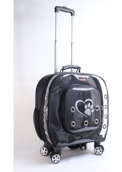 Şeffaf Büyük Kedi ve Köpek Taşıma Çantası, Havalı ve Pratik Tasarım