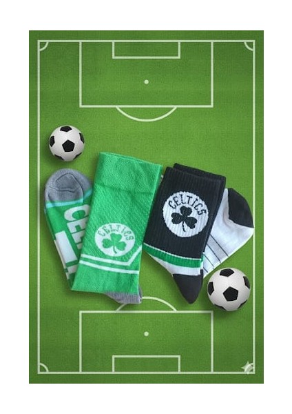 2'li Celtic Temalı Tenis Çorap Set modelleri