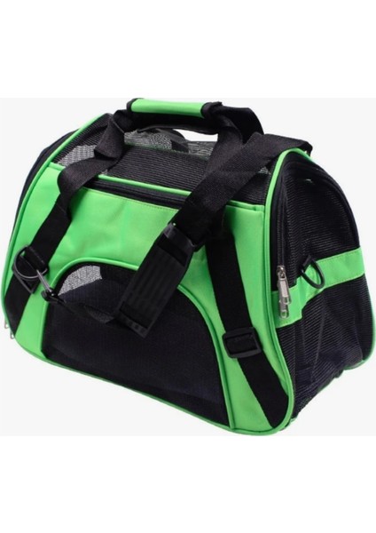 Yeşil Taşınabilir Köpek ve Kedi Sırt Çantası Katlanabilir Seyahat Çantası
