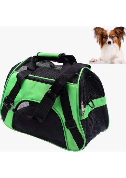 Yeşil Taşınabilir Köpek ve Kedi Sırt Çantası Katlanabilir Seyahat Çantası modelleri
