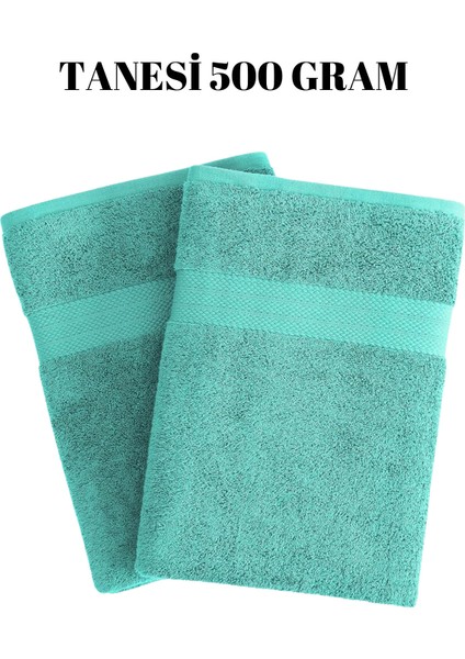 Turkuaz Iki Adet Büyük Banyo Havlusu %100 Pamuk Yumuşak Duş Vücut Havlu Çizgi Desenli 90 x 150 cm modelleri