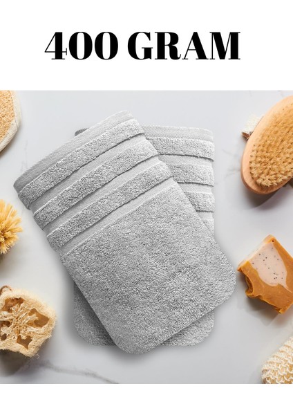 Gri Bir Adet Banyo Duş Havlu Seti %100 Pamuk Çizgi Desenli 90 x 145 cm fiyatları