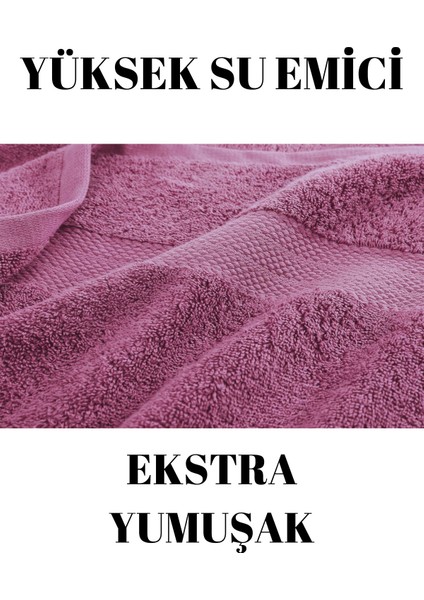 Mor Ikili Banyo Duş Havlu Seti %100 Pamuk Çizgi Desenli 70 x 140 cm modelleri