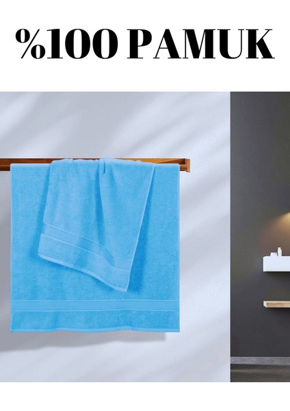 Mavi 90X145 cm Banyo Havlusu % Pamuk Yumuşak ve Hızlı Kuruyan Büyük Boy Banyo Plaj Havlusu fiyatları