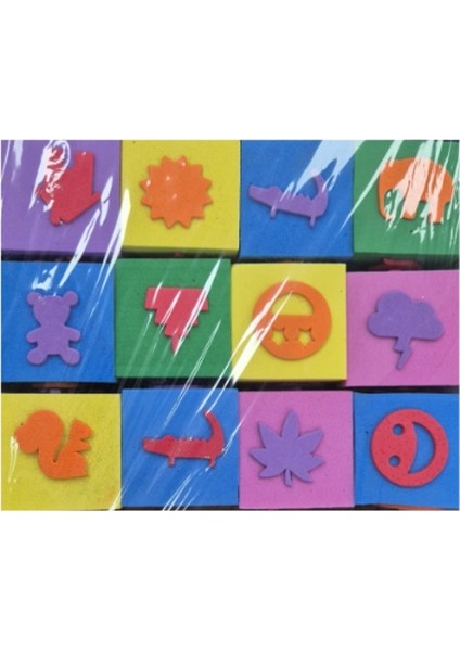 Çook Yuvarlak Eva Baskı Seti 12LI