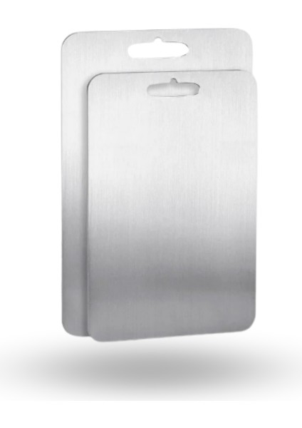 Büro Ev Ofis Mutfağı Için 2parça Paslanmaz Çelik Kesim Panosu Seti