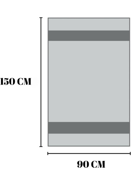 Beyaz Büyük Boy Banyo Duş Vücut Havlusu % 100 Pamuk Çizgi Desenli 90 x 150 cm 500 Gram Bir Adet modelleri