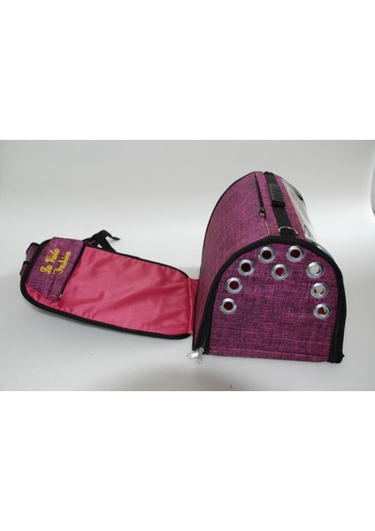 Kedi ve Köpekler Için Şık Sırt Taşıma Çantası, Pembe Renk, Rahat ve Hafif Kullanım