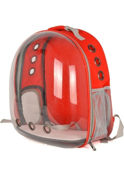 Kırmızı Kedi ve Köpek Taşıma Çantası 32X25X42 Cm, Pratik ve Şık Tasarım