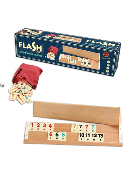 Flash Ağaç Okey Takımı