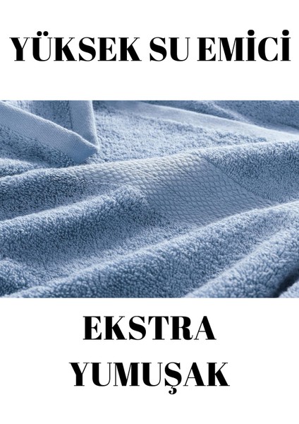 Mavi Banyo Havlusu Duş Vücut Havlusu Yumuşak Su Emici %100 Pamuk Çizgi Desenli 70 x 140 cm fiyatları