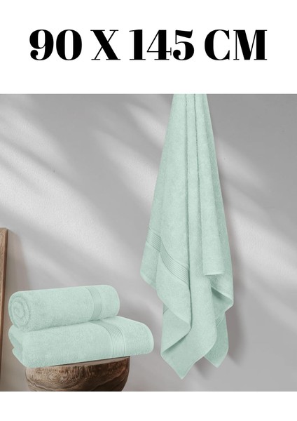 Yeşil 90X145 cm Banyo Havlusu % Pamuk Yumuşak ve Hızlı Kuruyan Büyük Boy Banyo Plaj Havlusu modelleri