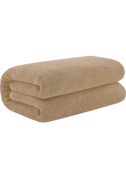 Kahverengi Yumuşak Dokulu 90X150 cm Banyo Havlusu – Su Emici ve Hızlı Kuruyan Lüks Havlu
